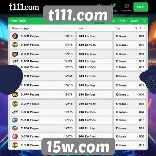 Eventos e torneios programados no t111.com